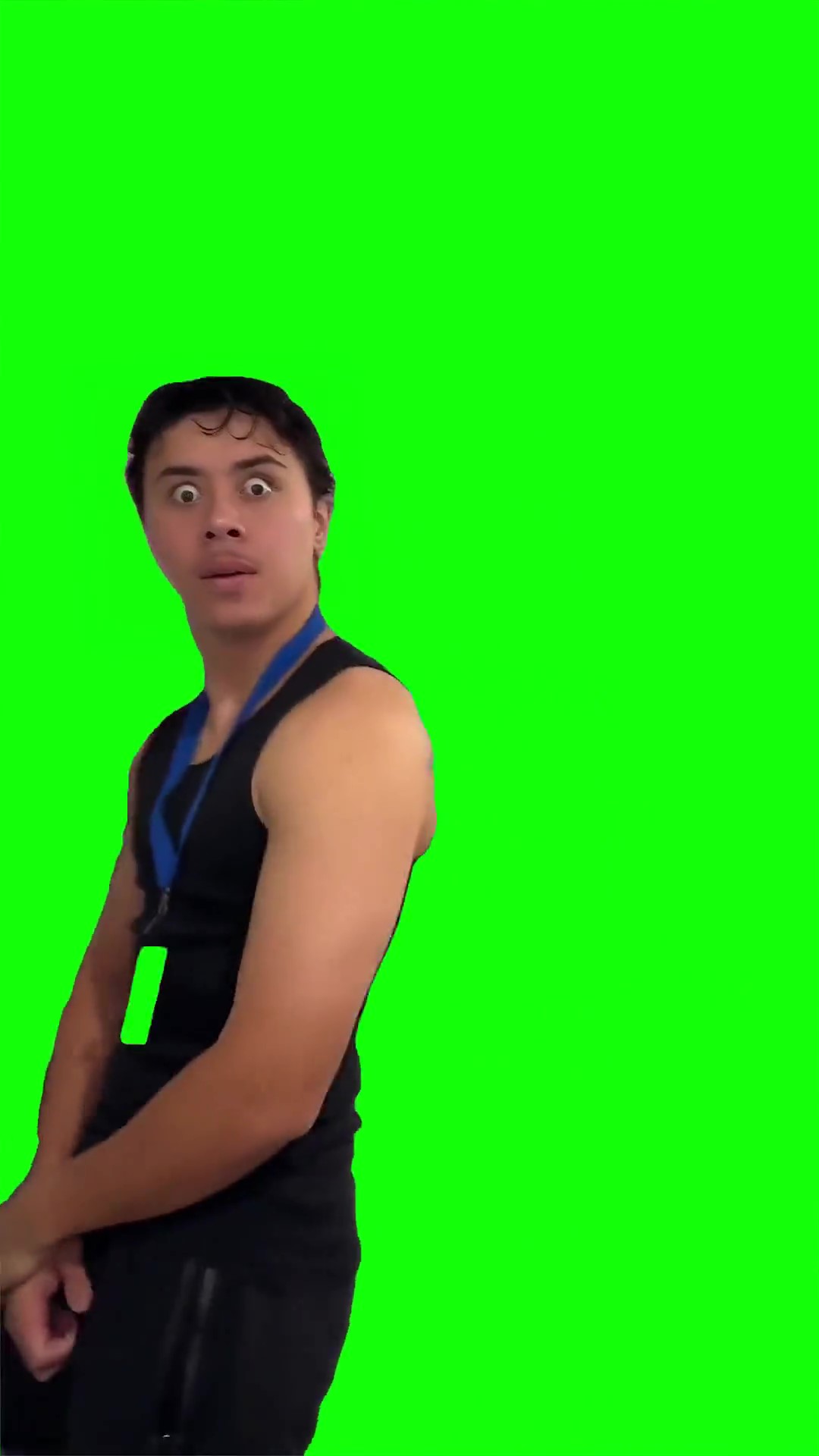 Cashier stare meme Green Screen