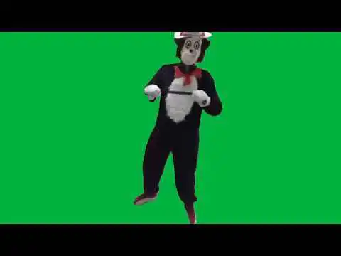 Cat in the hat Belt meme Green Screen