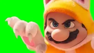 Cat Mario Movie Green Screen