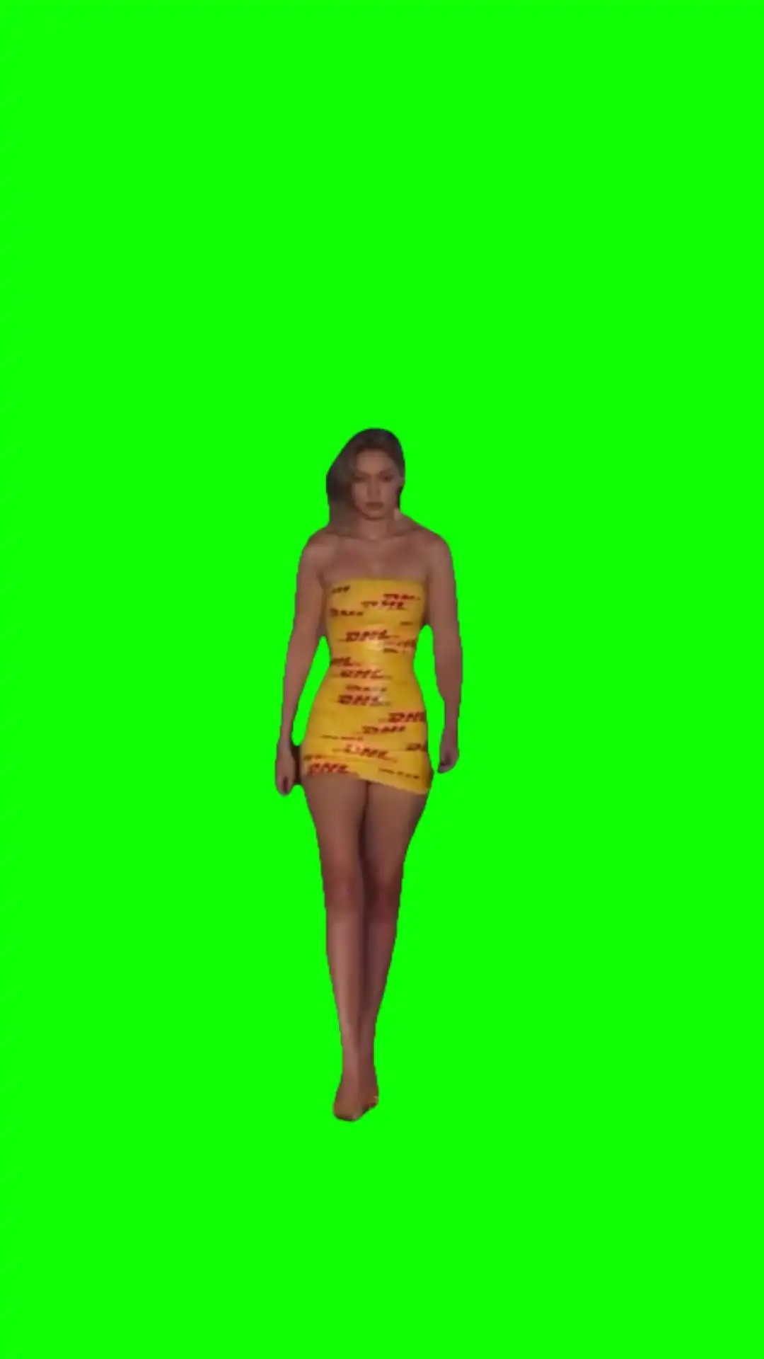 Cat walk green screen
