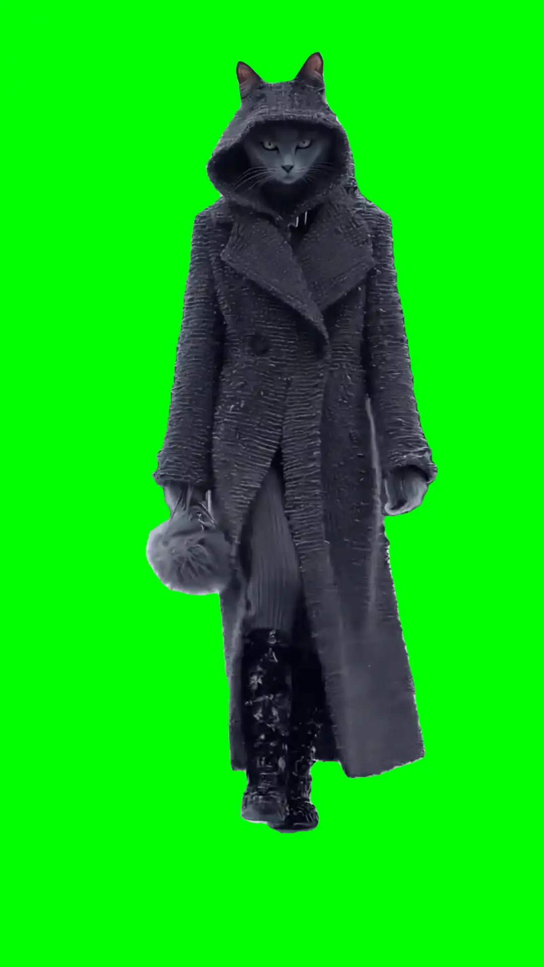 Catwalk Meme Green Screen