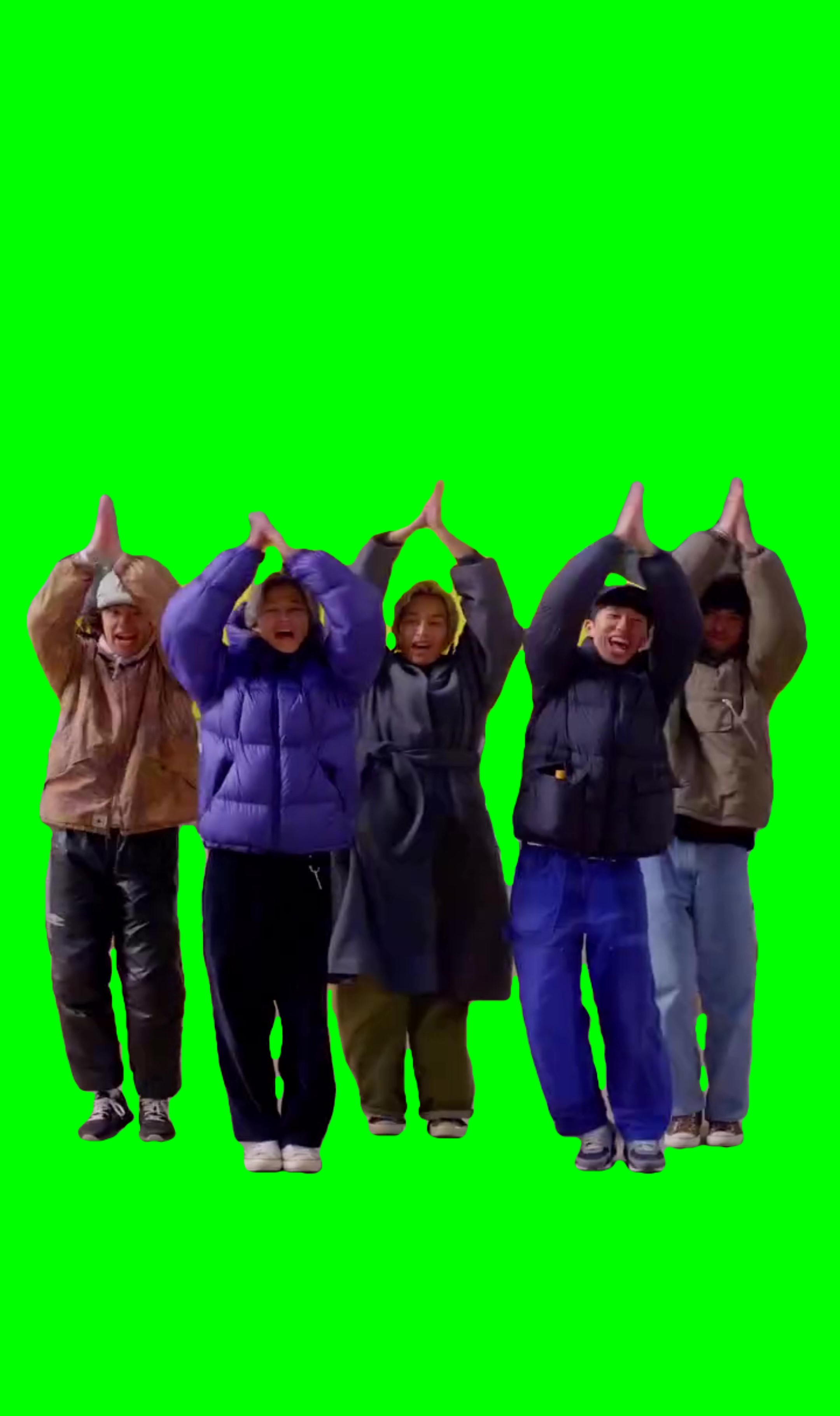 Chicken banana dance Trend Meme Green Screen