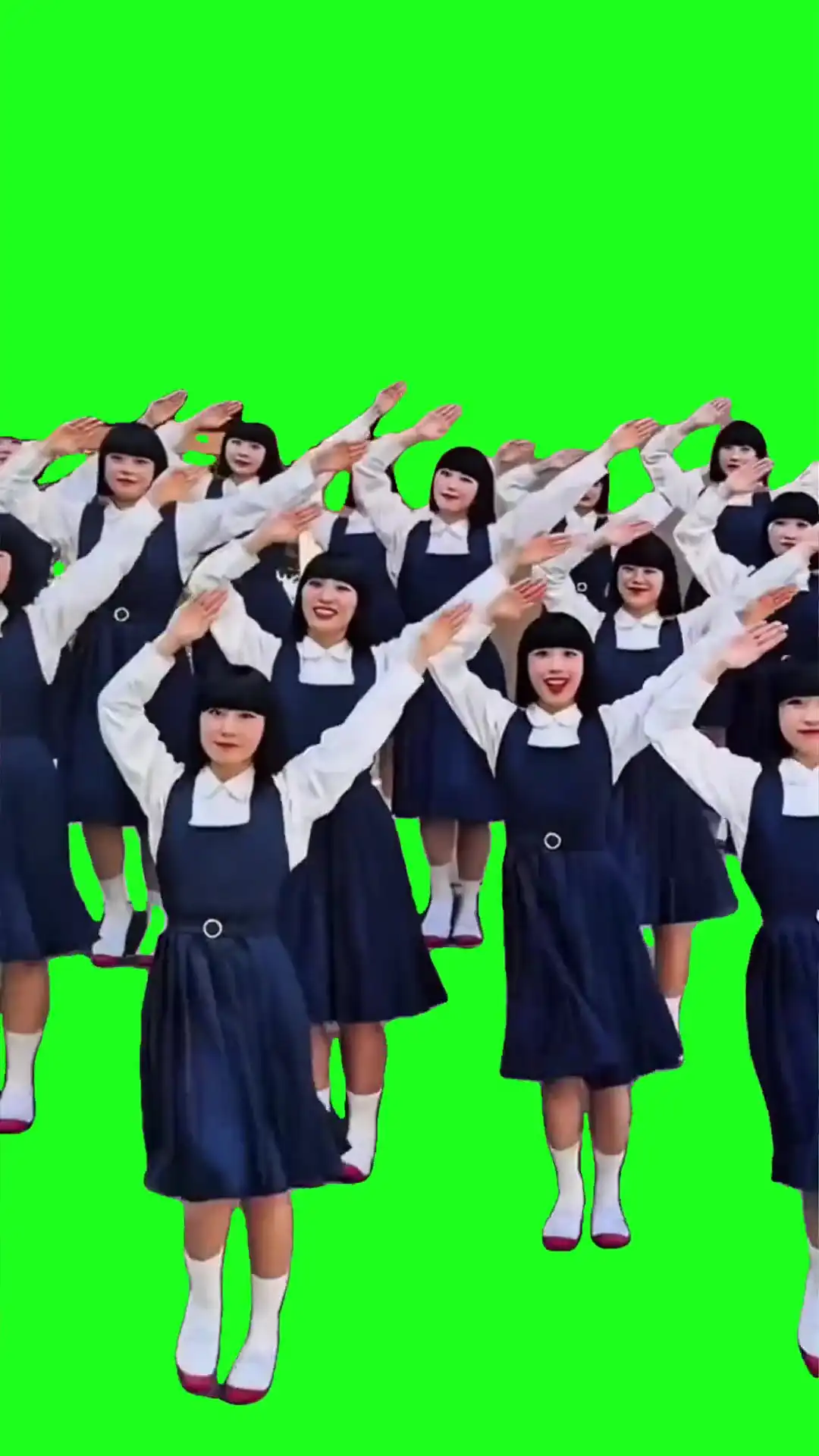 Chickenhead dance Green Screen Meme