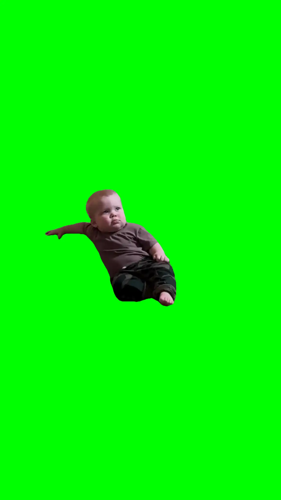 Chilling lil dude meme green screen