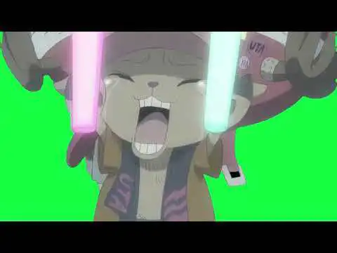 Chopper One Piece Anime Green Screen