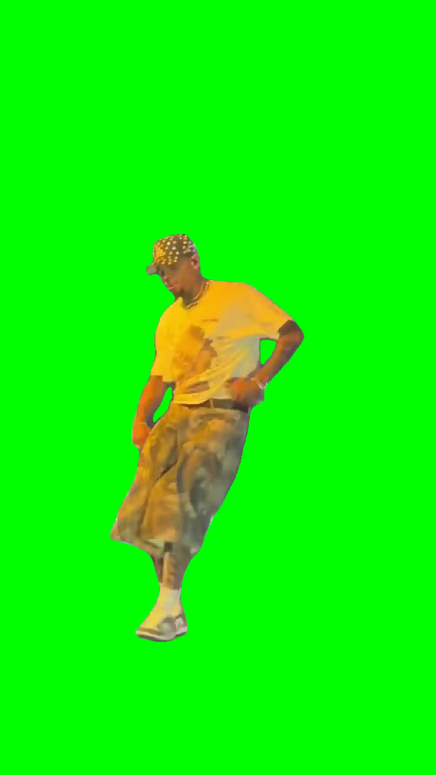Chris brown no guidance meme green screen