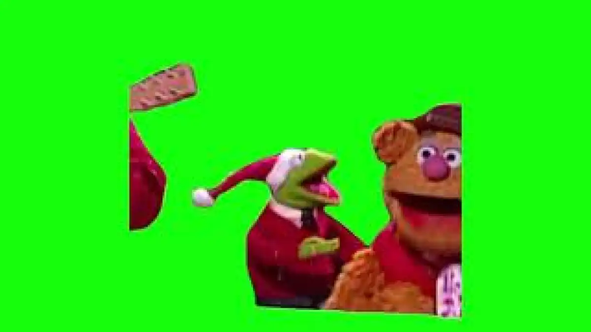 Christmas Kermit Dance Meme green screen
