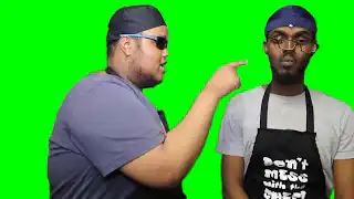 Chunkz slaps Darkest Man green screen