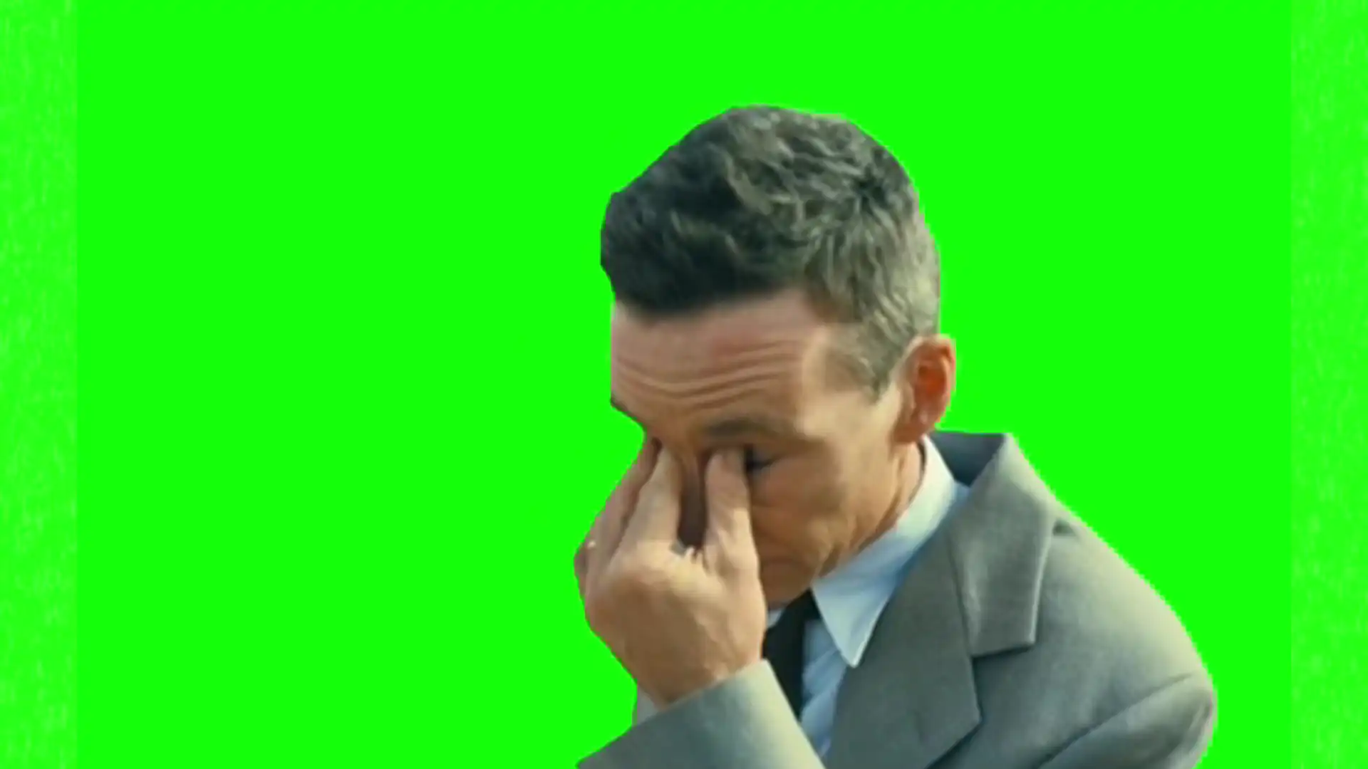 Cillian Murphy Frustrated Look meme Green screen
