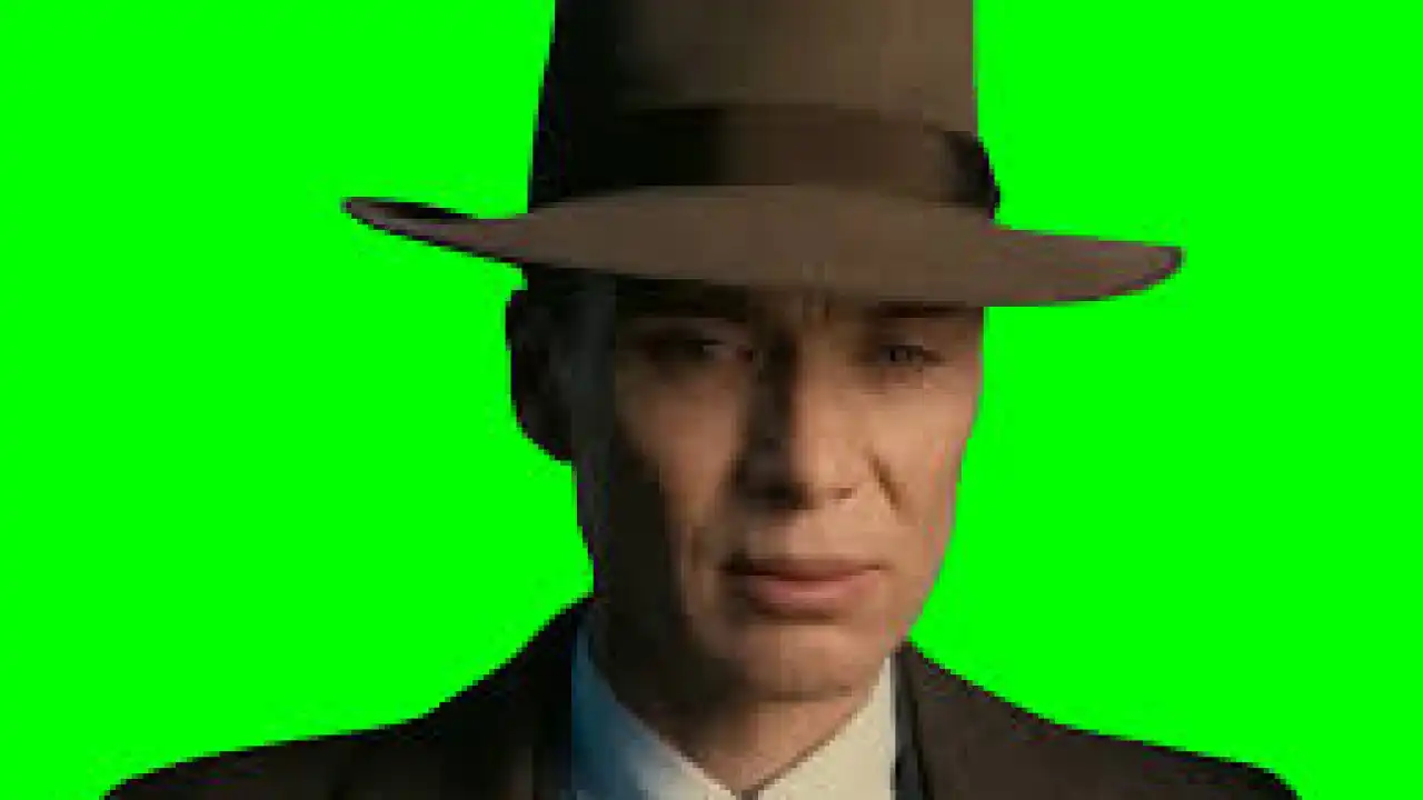 Cillian Murphy frustrated meme green screen