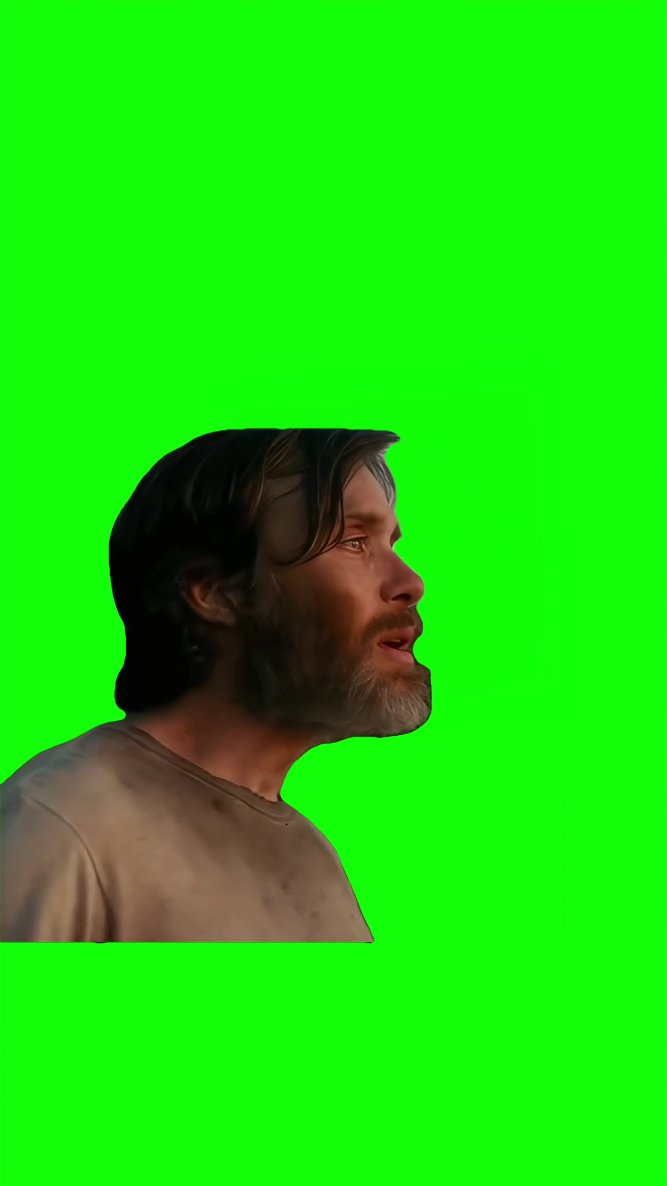 Cillian Murphy thinking Green Screen
