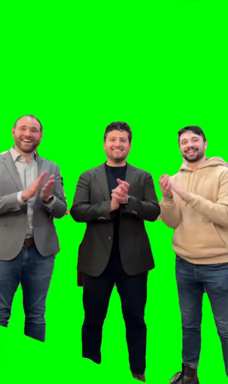 Clapping meme green screen