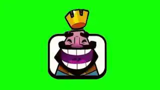 Clash Royale King Laughs Green Screen