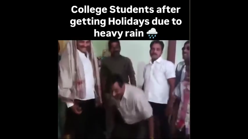 College Student After Holidays Due to Rain Meme Video