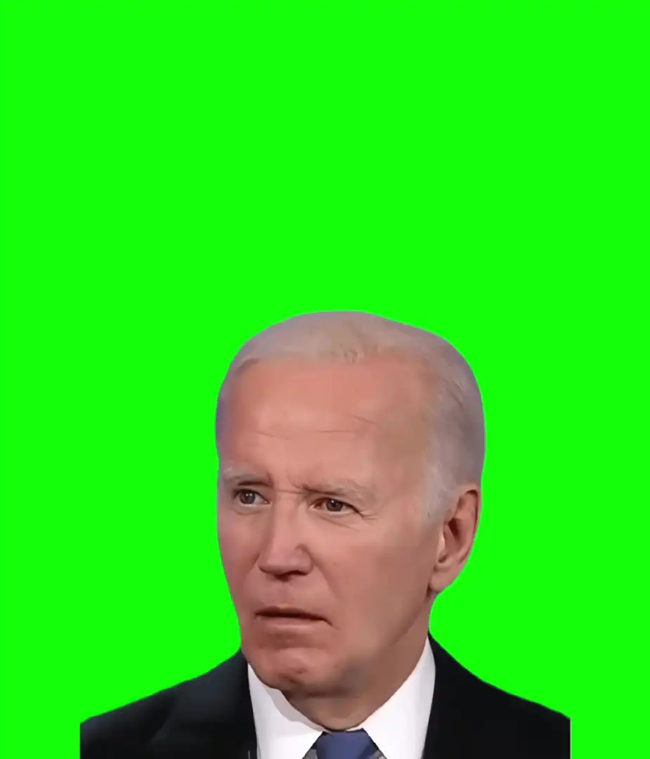 Confused Joe Biden Meme Greem Screen