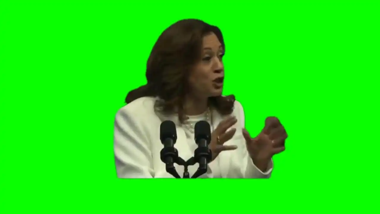 Confused Kamala green screen
