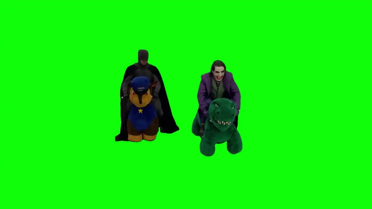 Corre Batman corre meme Green Screen