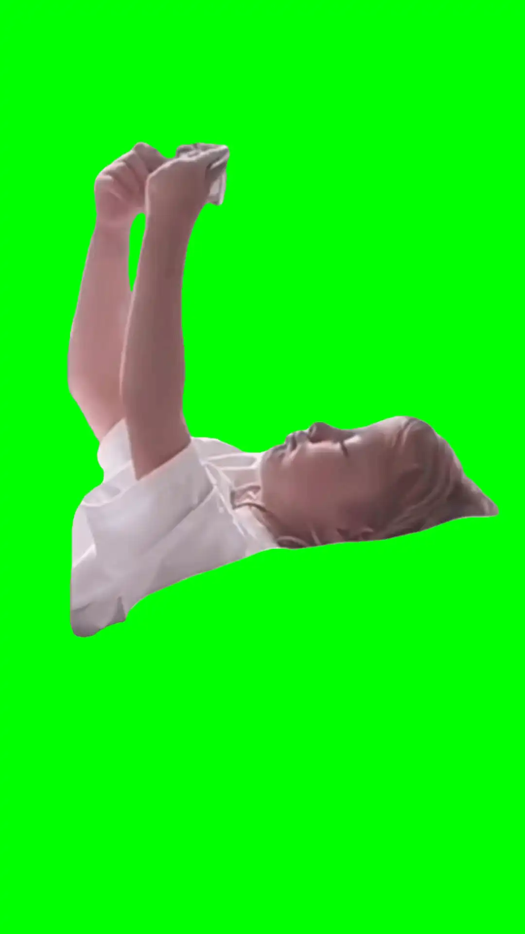 Counting money – green screen