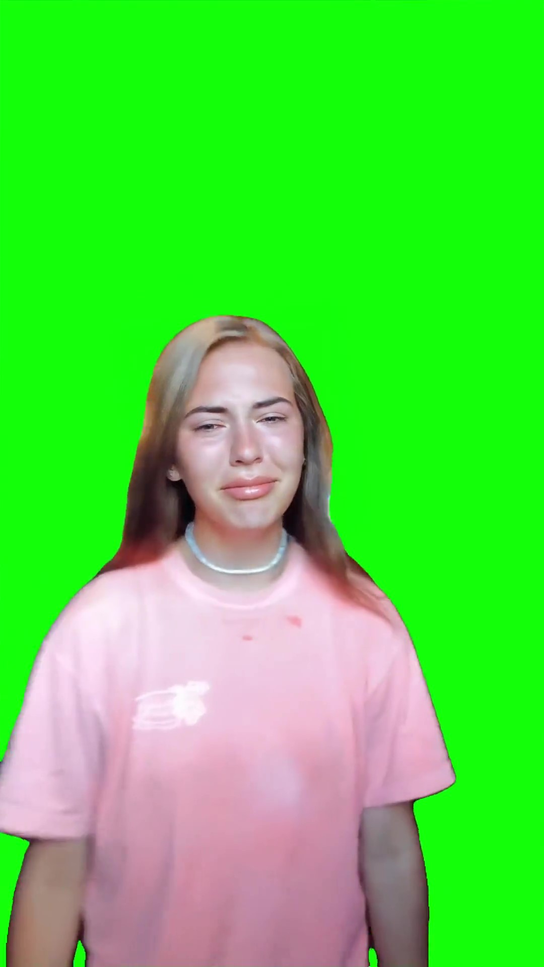 Crying girl dance Green Screen Meme
