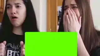 Crying Girls Green Screen