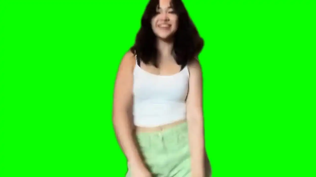 Cute Fortnite dance green screen