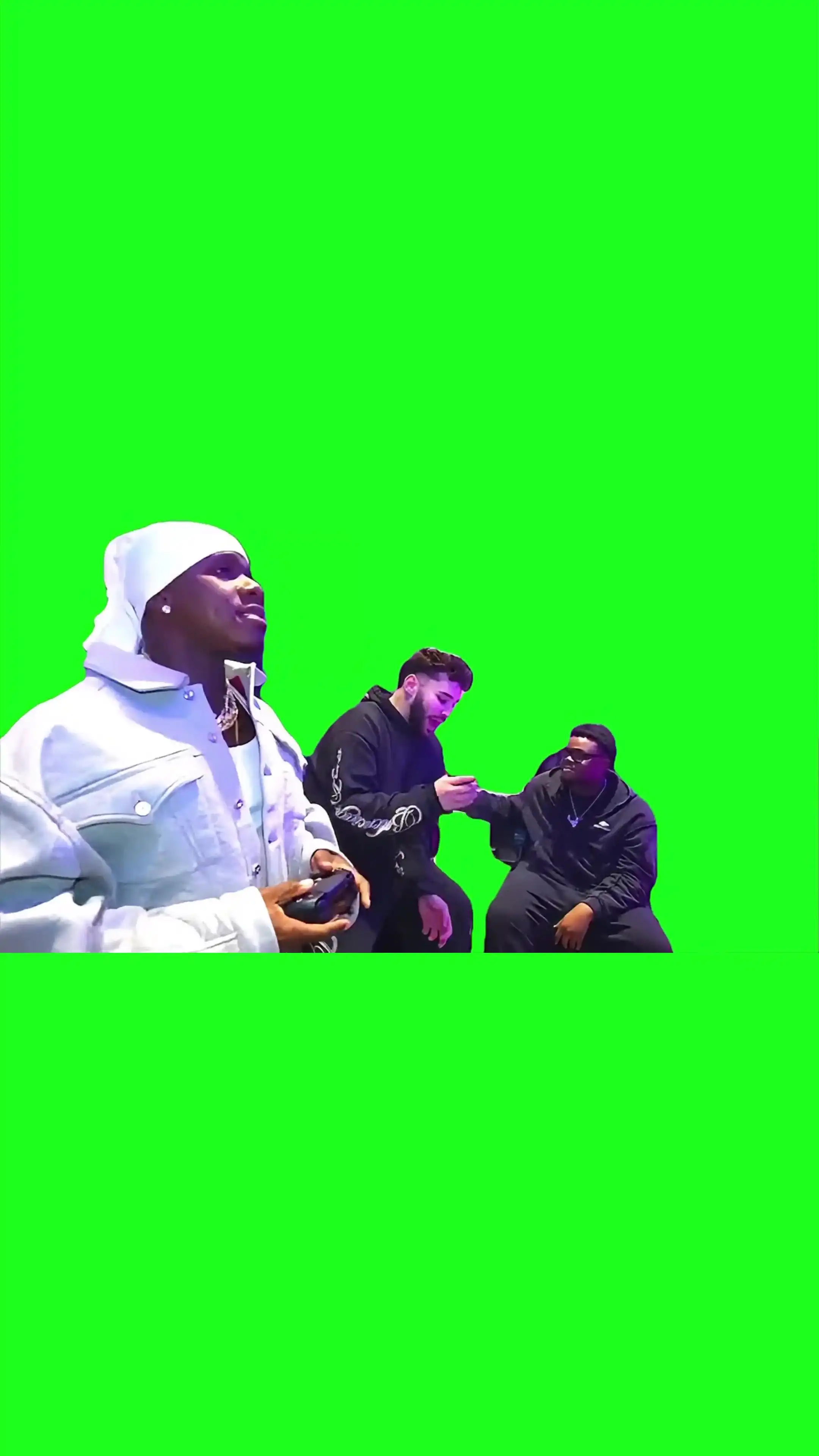 Dababy shut the f up meme Green Screen