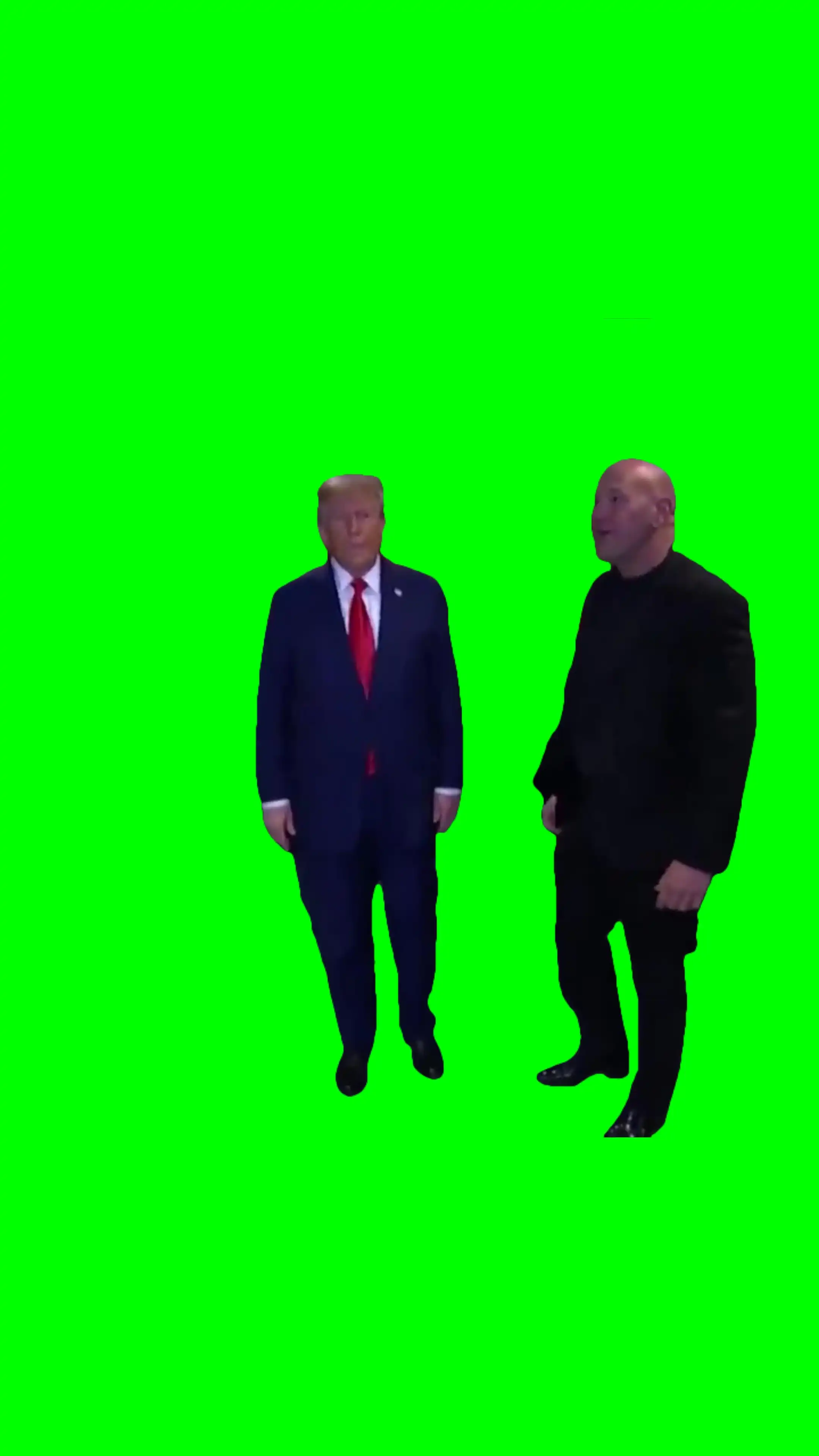 dana white and trump walk out green screen