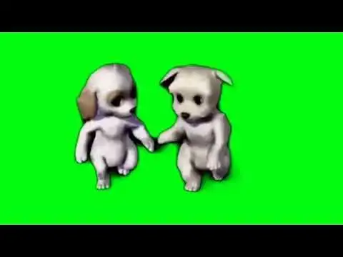 Dancing barbie dogs green screen