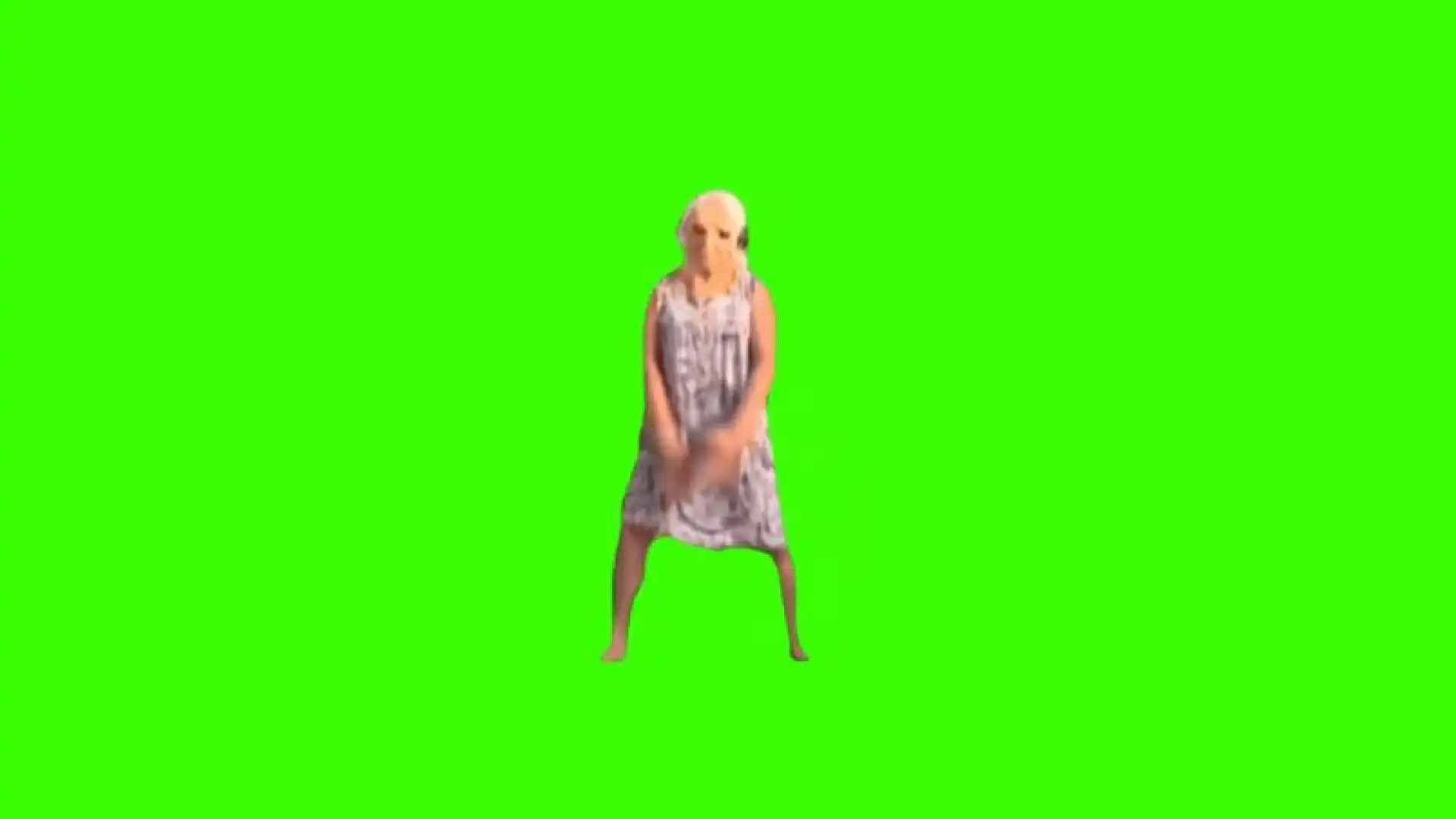 Dancing grandma meme green screen