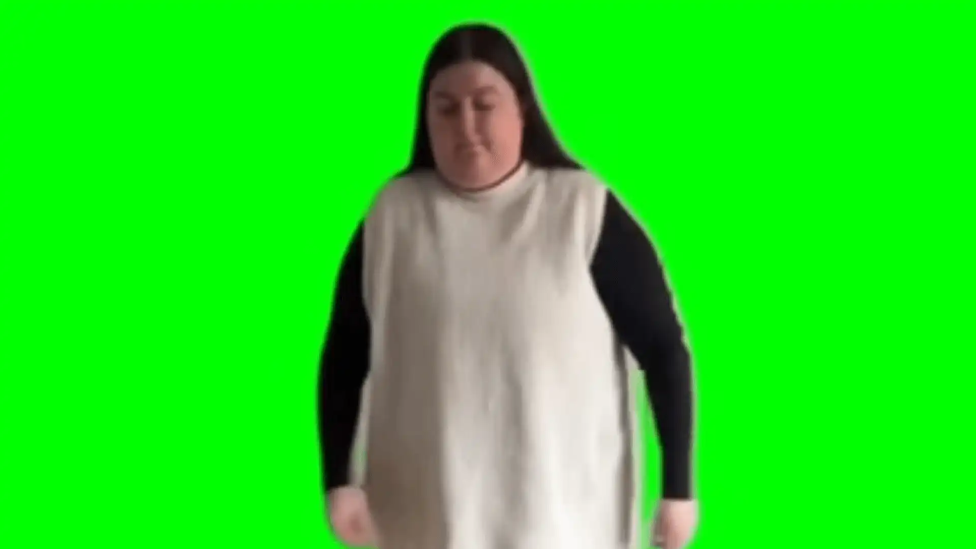 Dancing meme green screen template