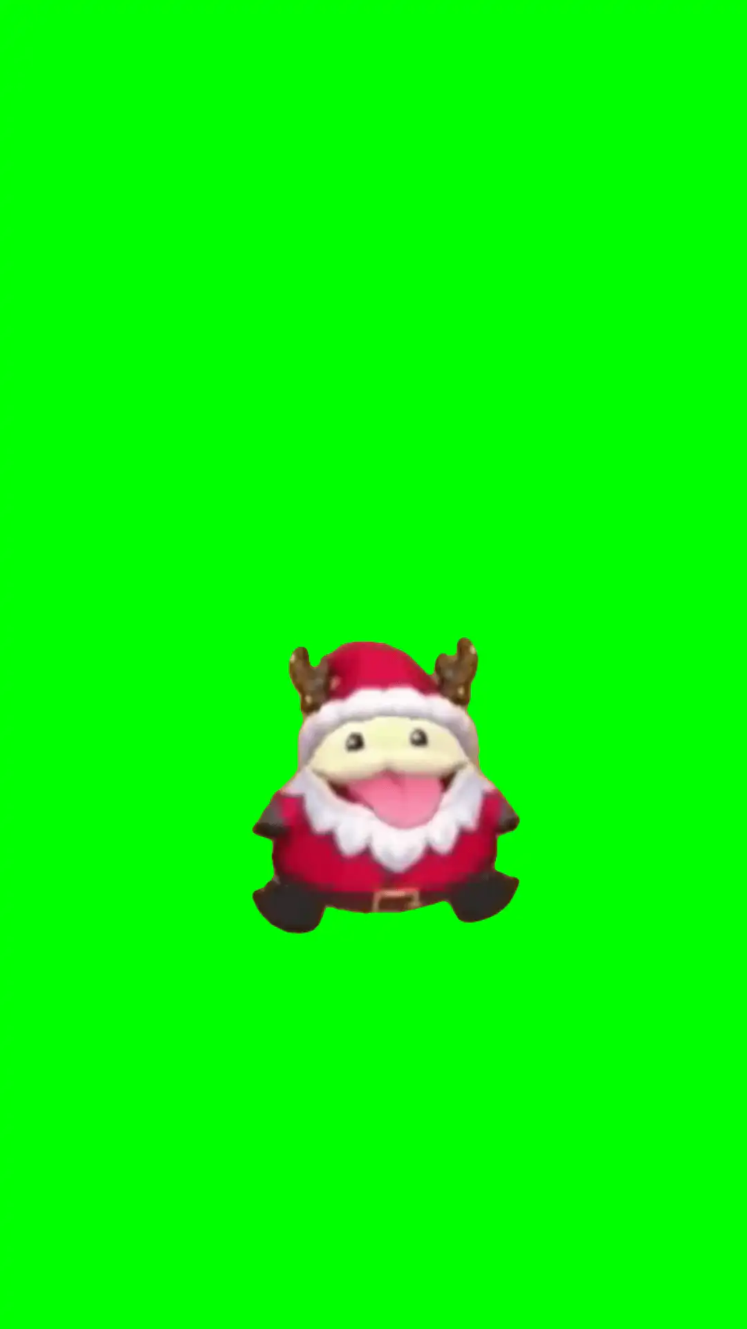 Dancing mini Santa Meme Green Screen