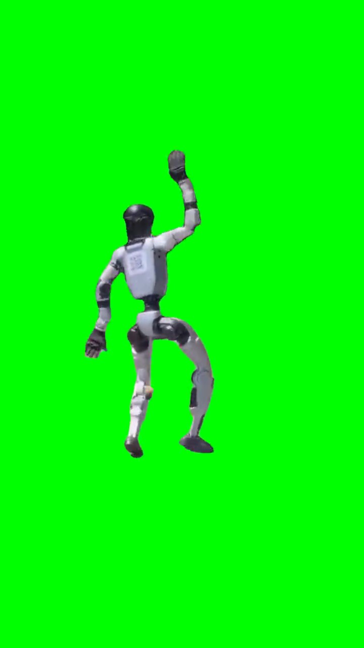 Dancing robot Green Screen