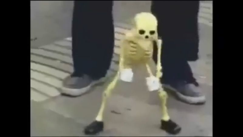 Dancing Skeleton Meme Template