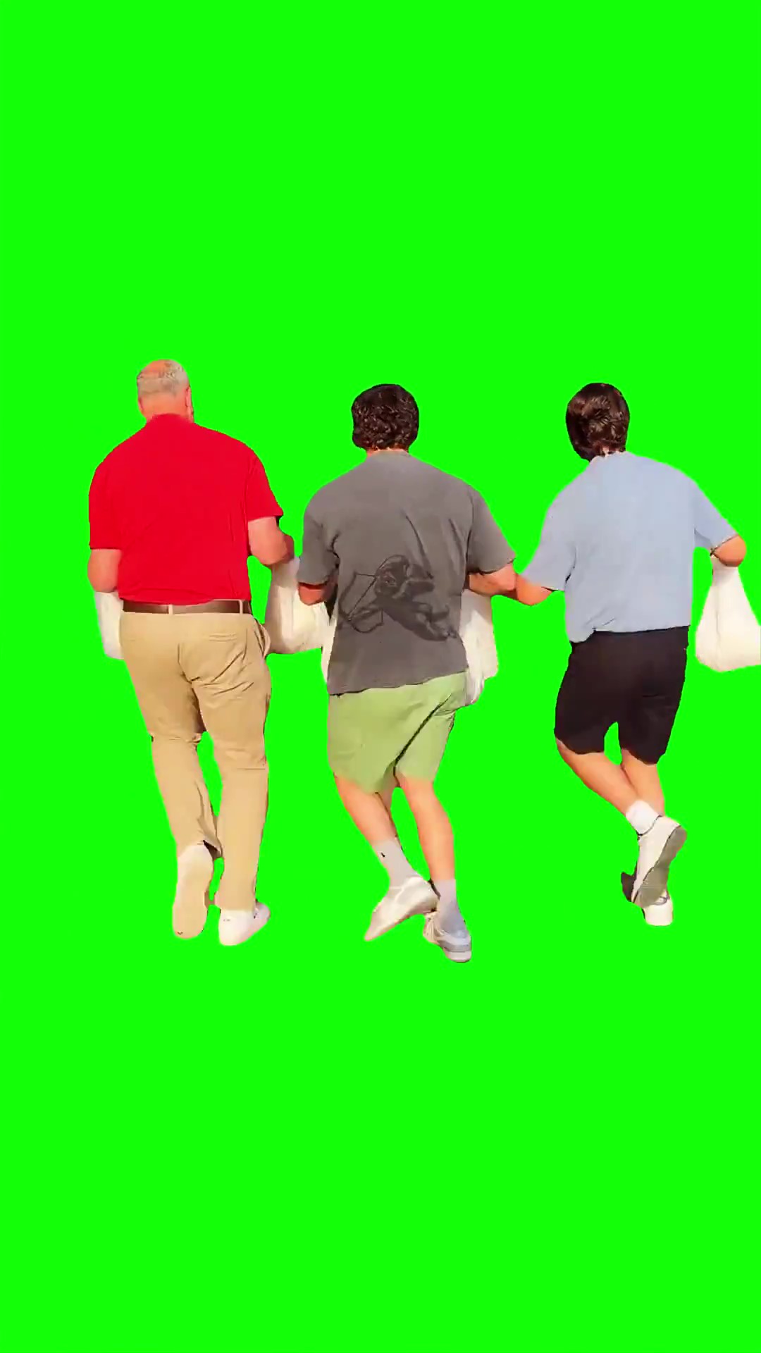 Dancing with bags meme Green Screen