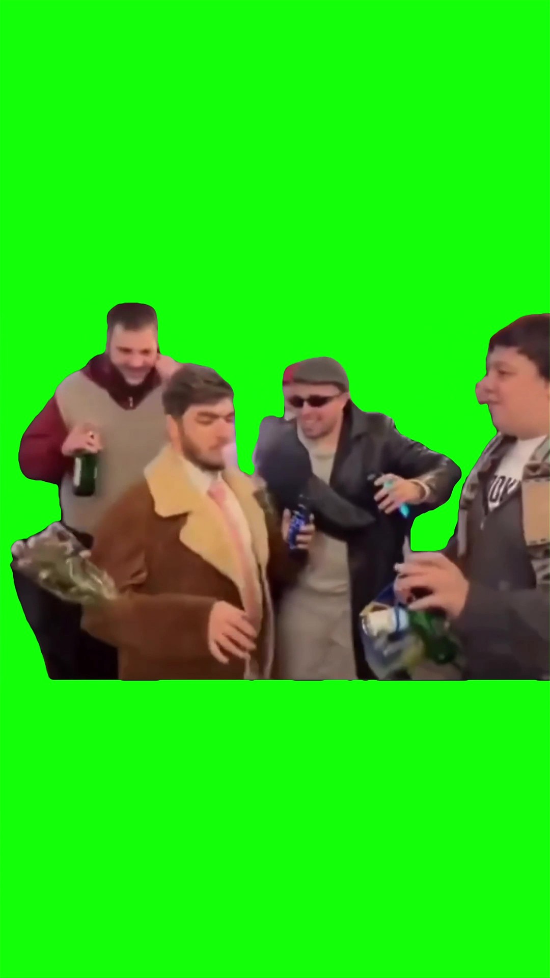 Dancing with boys Green Screen Meme