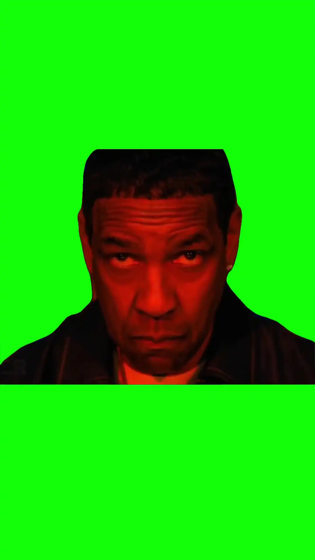 Denzle Looking up angry Green Screen Meme