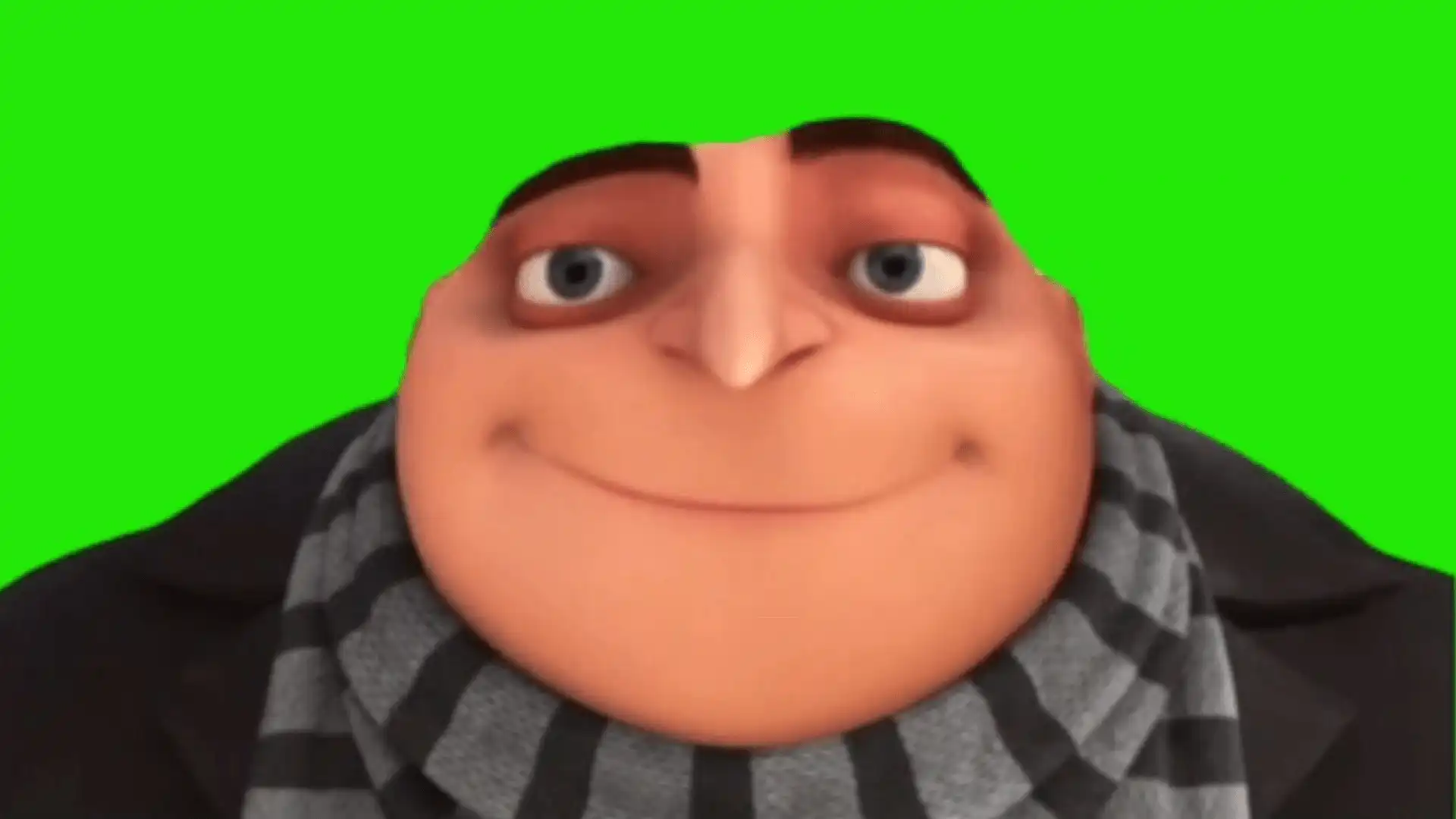 Despicable me Gru walking green screen