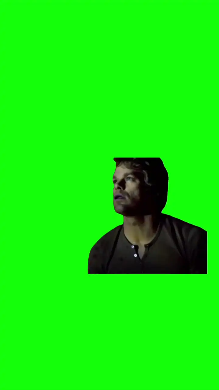 Dexter realization Green Screen Meme