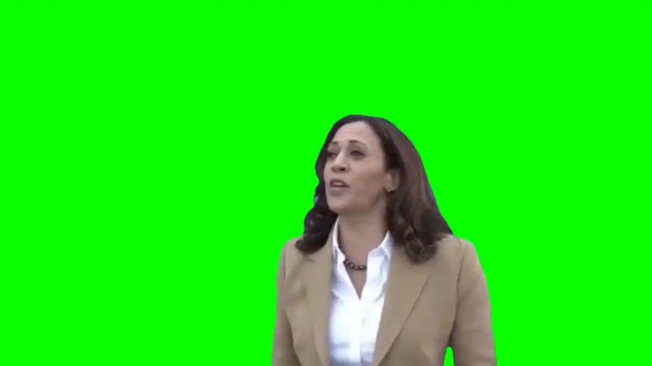 Did you vote Kamala Harris meme green screen