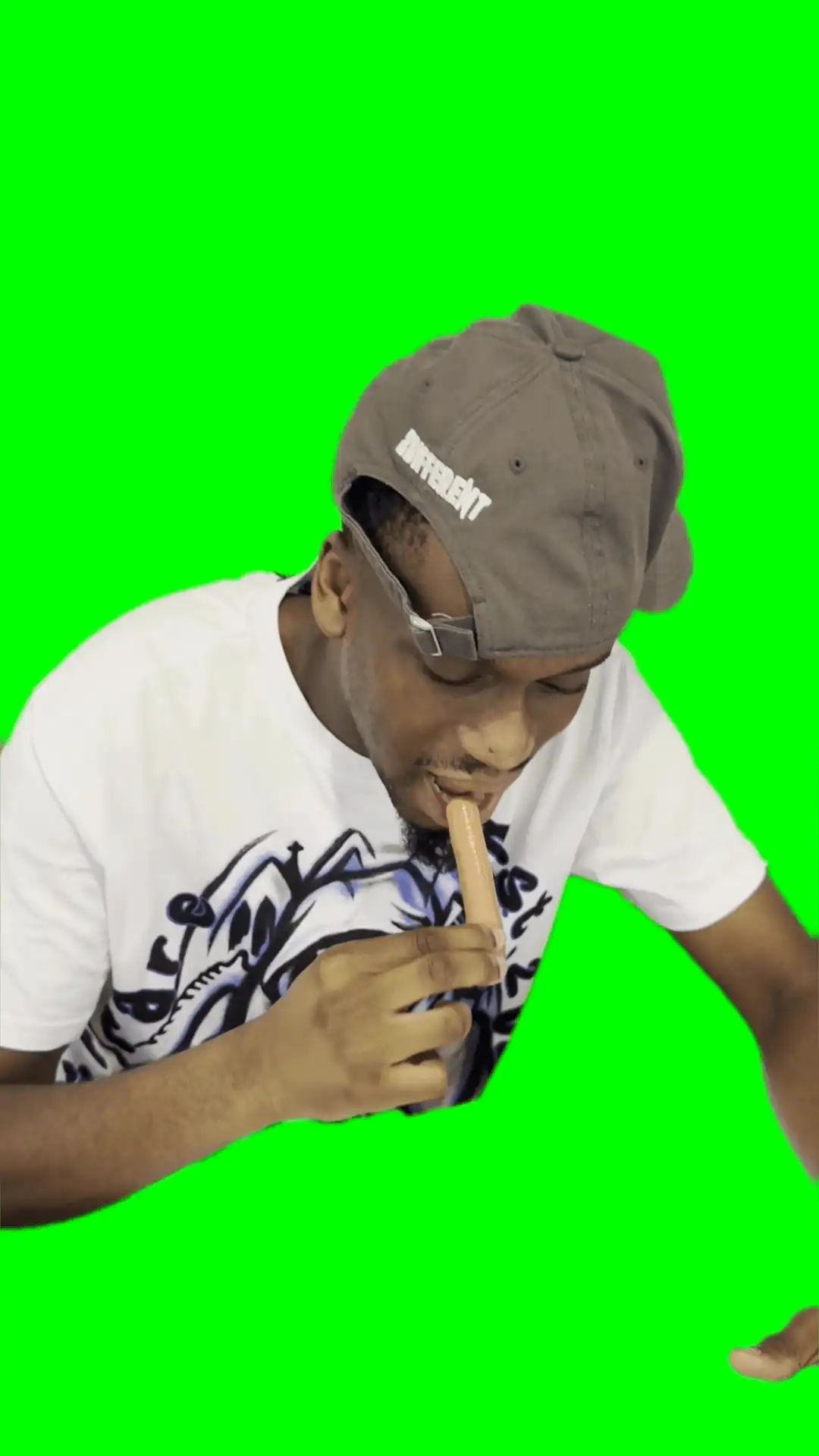 Disappointed look green screen