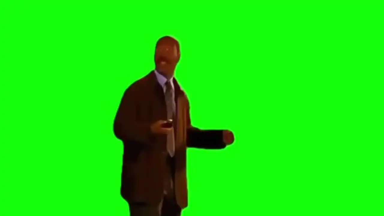 Do I look like I care meme green screen