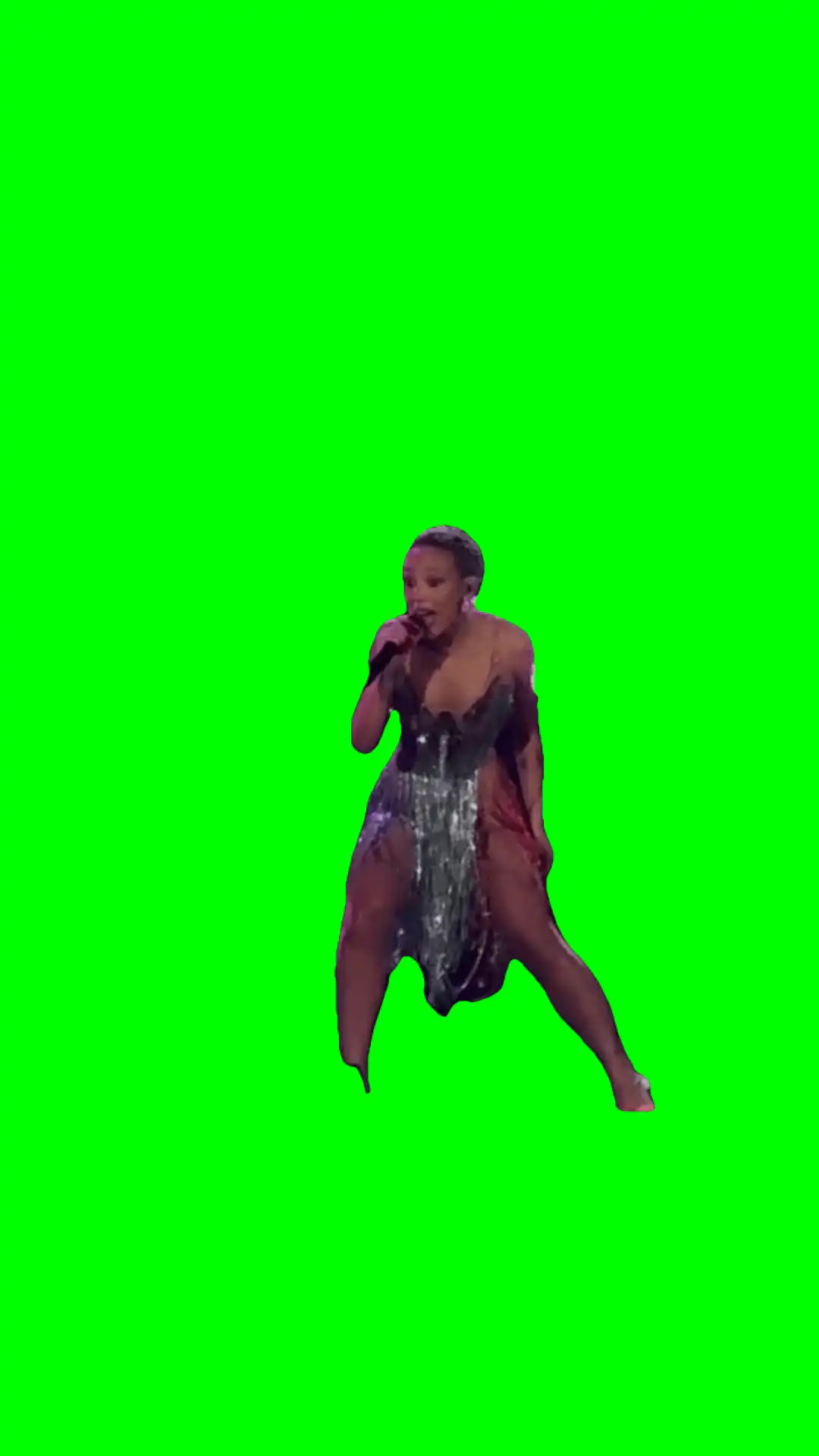 Doja Cat Singing meme green screen