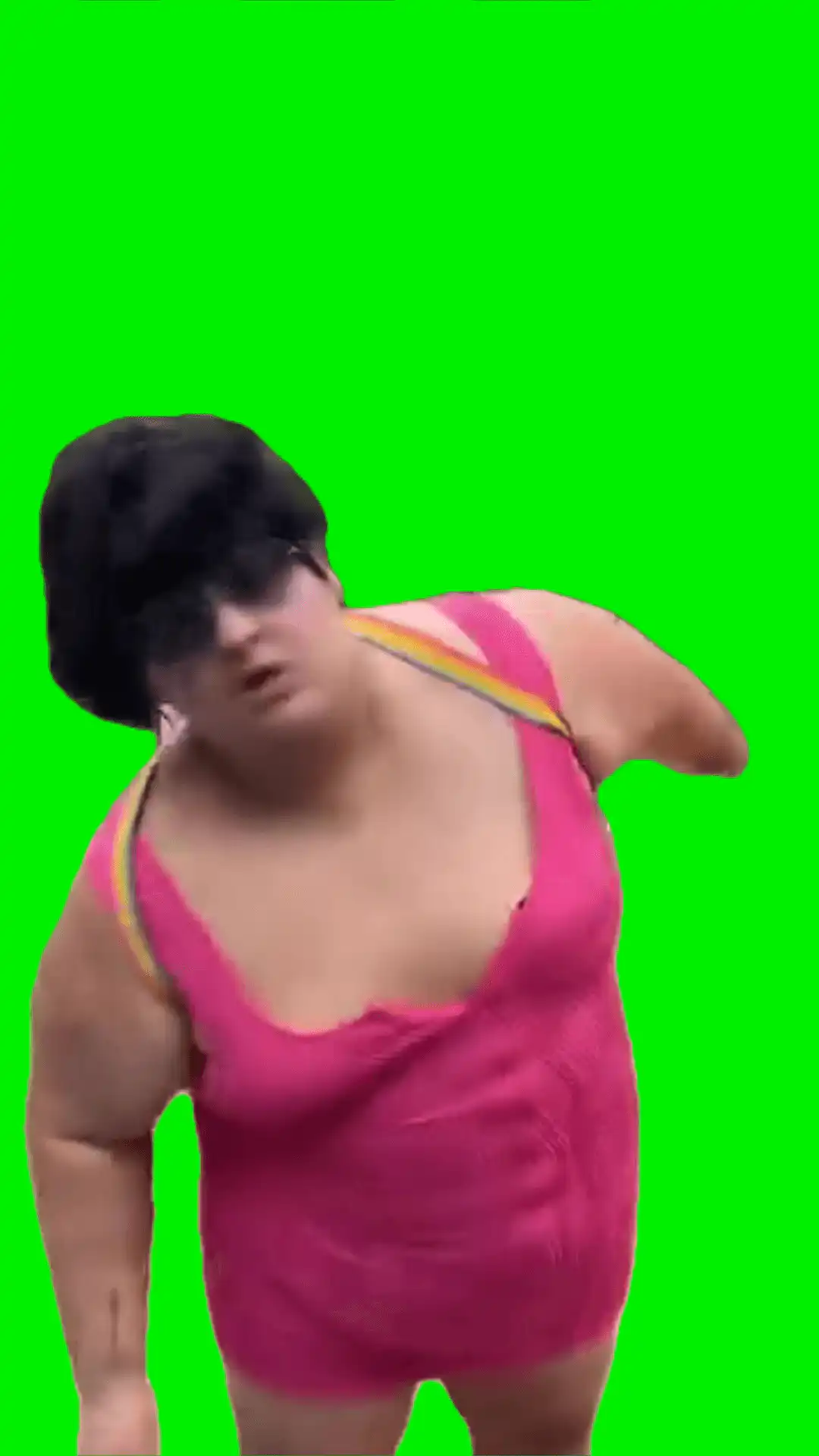 Dora outfit dancing meme green screen