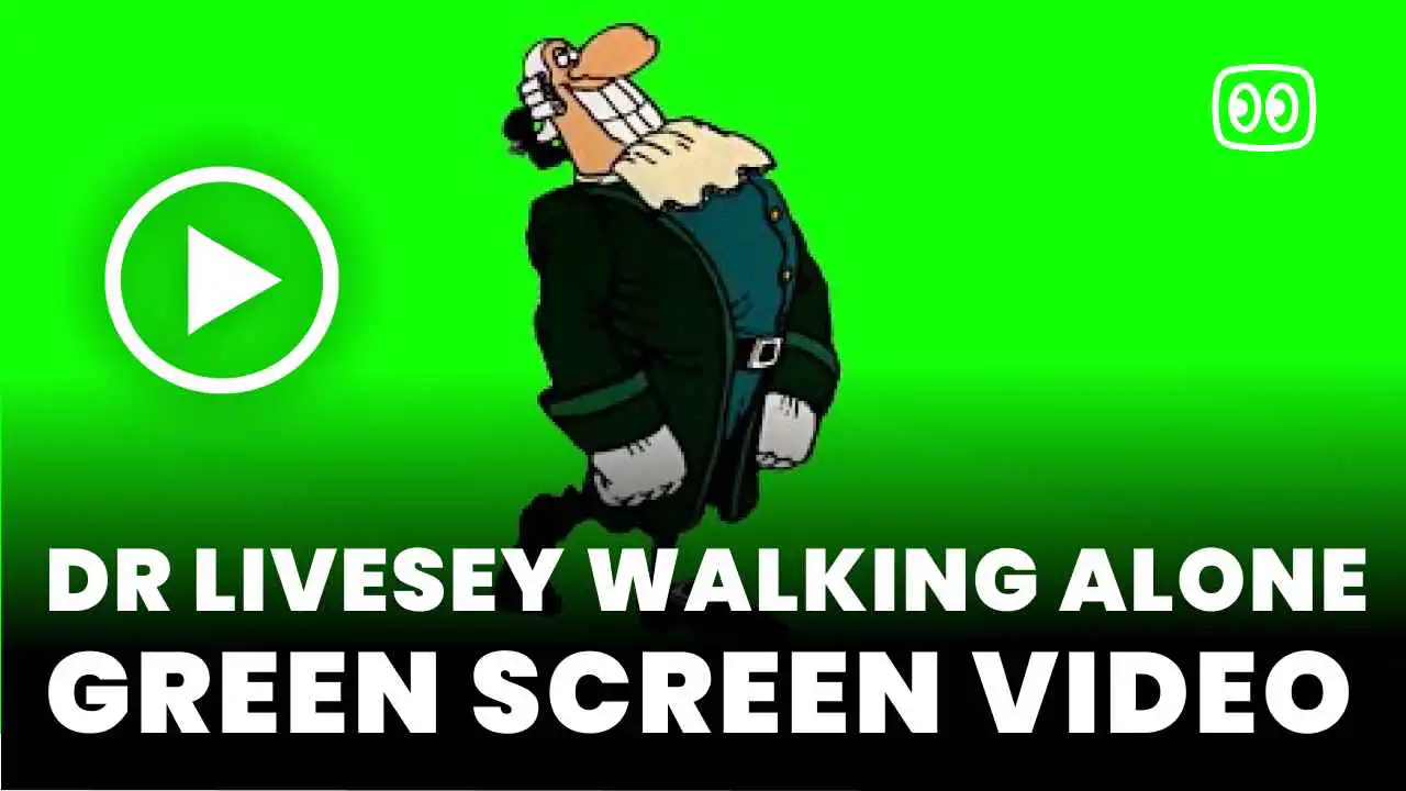Dr Livesey Walking Alone Green Screen
