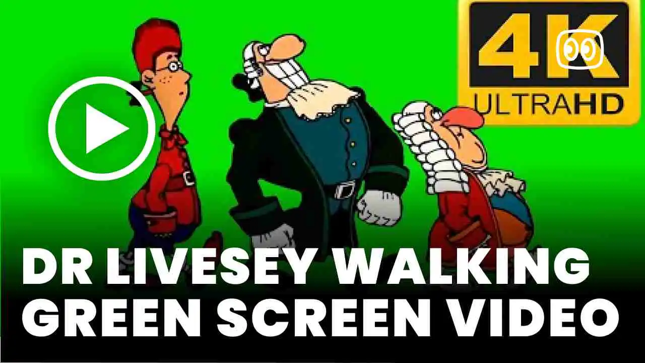 Dr Livesey Walking Green Screen