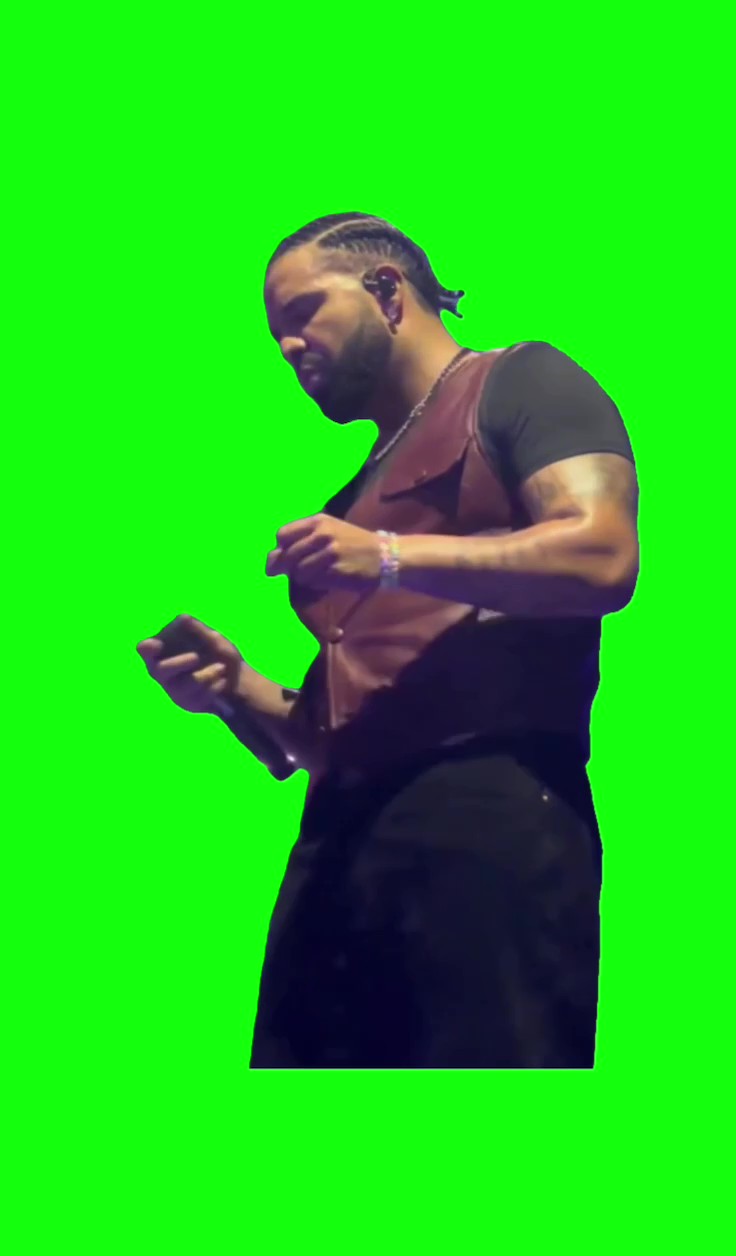 Drake dancing to Nokia Green Screen Meme