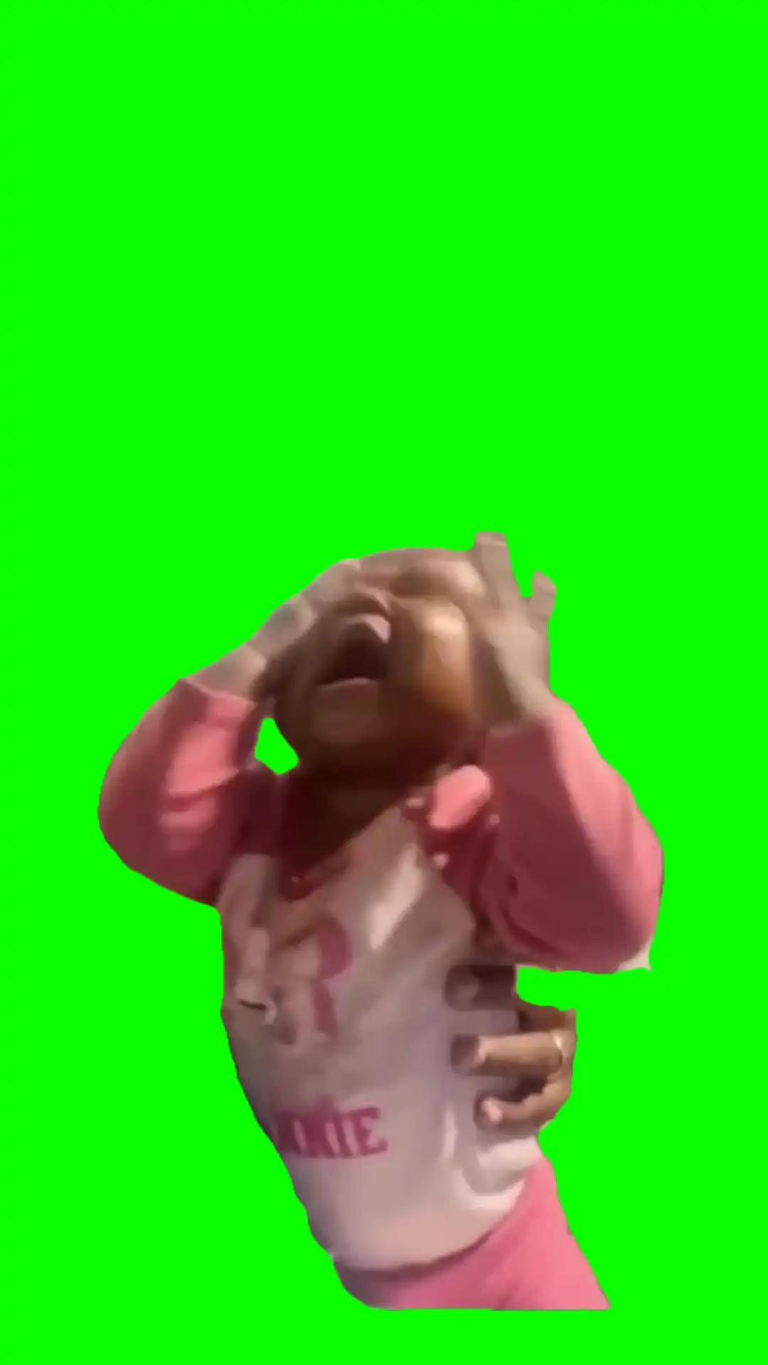 Dramatic baby meme green screen