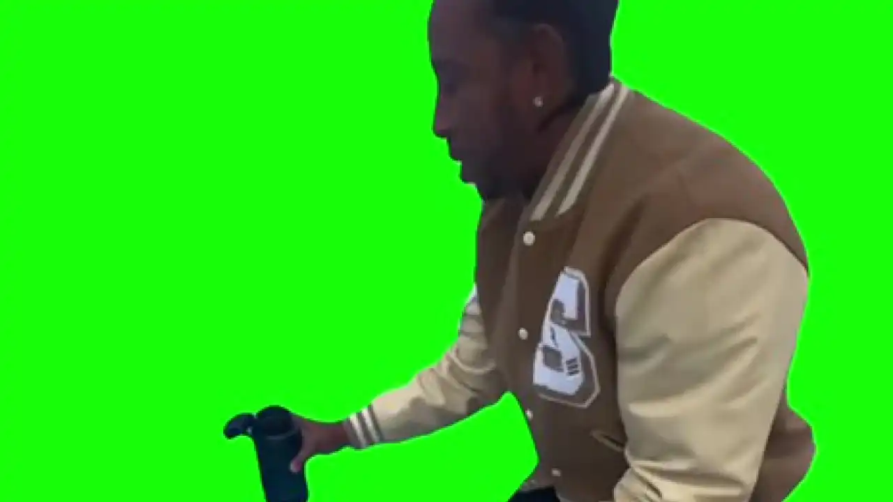 Drinking Glacier Water Meme Green Screen