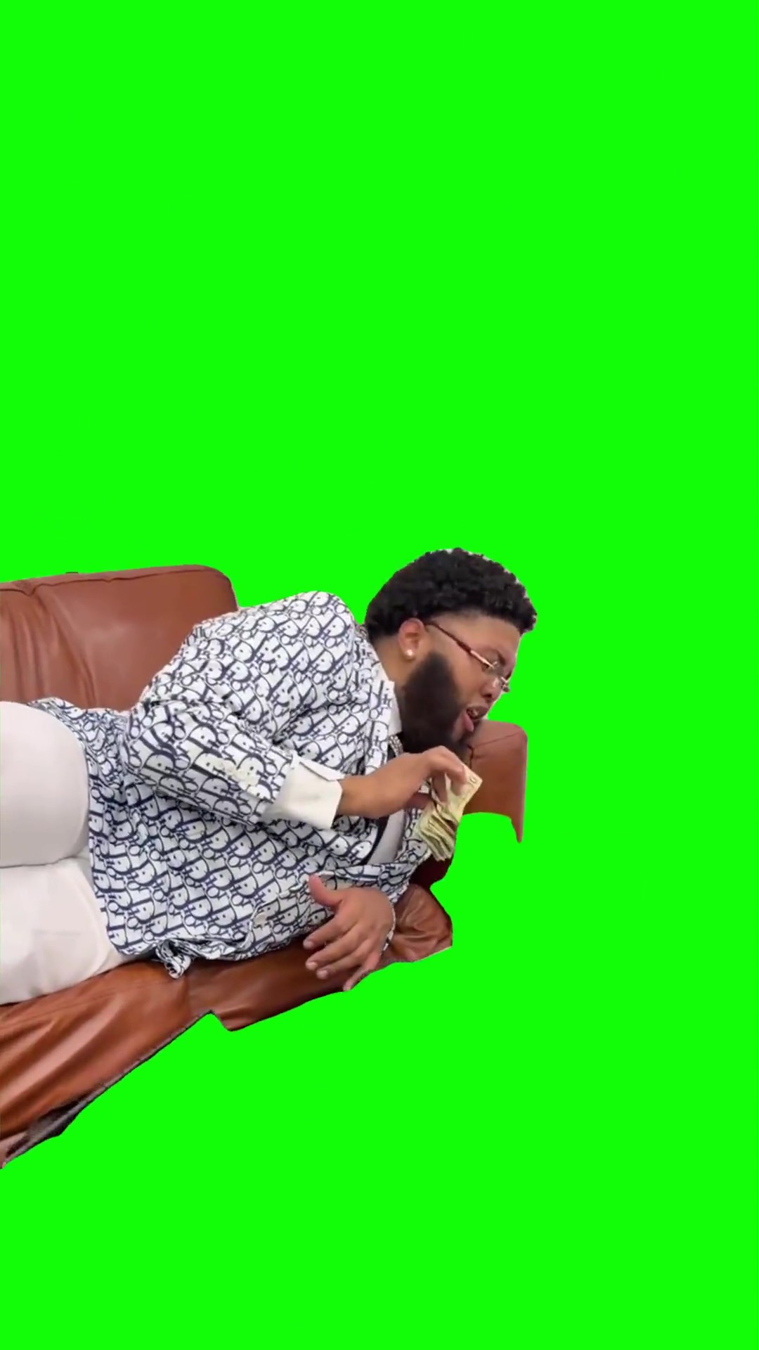 Druski counting money Green Screen Meme