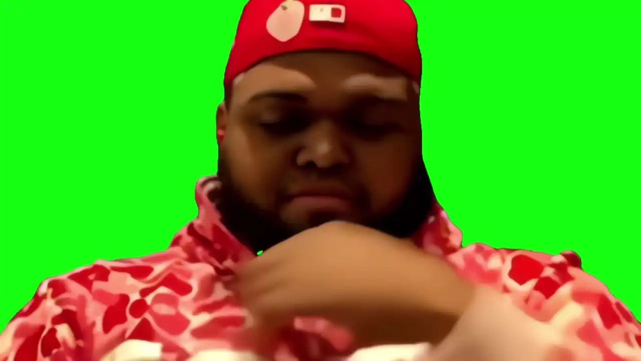Druski praying meme Green Screen
